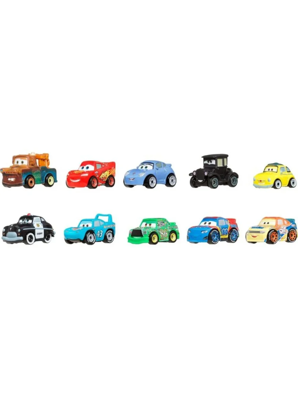 Mini Racers 10-Pack - Disney Pixar Cars Collectible Toys, Fun Gift for Kids